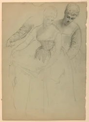 Stehende Frau, separat, 1860
