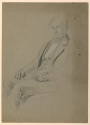Sitzender Mann