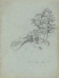 Punkt auf Fallen. 30. Juli. 72, aus einem Skizzenbuch