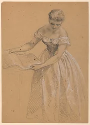 Stehende Frau