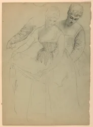 Stehende Frau