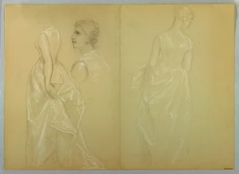 Studie von Mrs. Winthrop für "Lady Washington