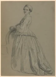 Studie von Sophia Chew für "Der Republikanische Hof" (Lady Washingtons Empfangstag)