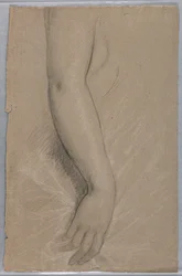 Studie eines Arms für Porträt von Mrs. Rutherford B. Hayes