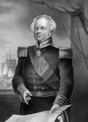Admiral Thomas Dundas, britischer Marineoffizier der Napoleonischen Kriege, 1857
