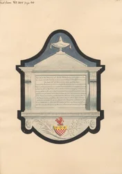 Denkmal für Inyr Burgess, aus der Kirche von East Ham