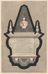 Denkmal für James Eckersall und seine Frau Catherine und seine zweite Frau Catherine und seine zweite Frau Jane aus der Drayton-Kirche