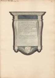Gedenkstätte für John William aus der Kirche von Harlington