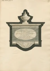 Denkmal für Martha, Philip und George Joseph Cocks aus der Kirche von Acton