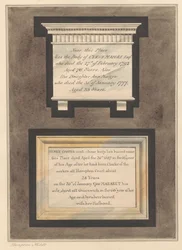 Denkmäler für Cyrus Maigre, Ann Maigre und Henry und Margaret Cooper aus der Hampton Church