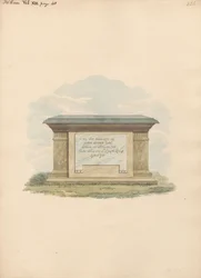 Grab von John Evans aus der Kirche von Feltham