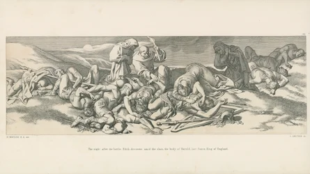 Die Nacht nach der Schlacht; Edith entdeckt unter den Gefallenen den Körper von Harold, dem letzten sächsischen König von England
