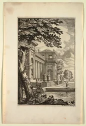 Tafel im Nouveaux Livre de Paysages (Neues Buch der Landschaften)