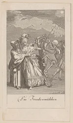 Freudenmädchen, Blatt 3 der Folge „Der Totentanz“