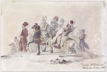 Gefolge aus der türkischen Gesandtschaft. E. 25