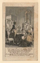 Pomposity, Illustration für "Königl: Grosbrit [anische] Genealogischer Kalender auf das 1780 Jahr Lauenberg bei J.G. Berenberg"