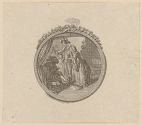 Titelvignette zum Ritterroman „Palmerin von Oliva“