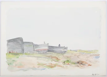 Fischerboote, Holy Island, 1895
