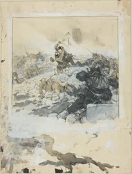 Szene von der Niederschlagung der Pariser Kommune im Mai 1871