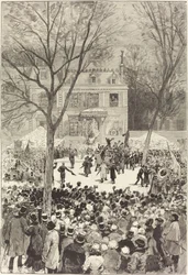 Volksmanifestation am 27. Februar zur Feier des 80. Geburtstags von Victor Hugo
