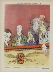 Wettbewerb am Pariser Konservatorium - Tragödie. Illustration für Le Rire