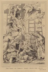 Der Leichnam Christi wird vom Kreuz genommen, Johannes