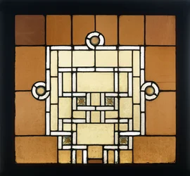 Ein bleiverglastes Fenster für das Chicago Auditorium, ca. 1886-1889