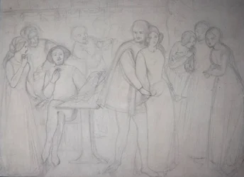 Studie für Benedick und Beatrice