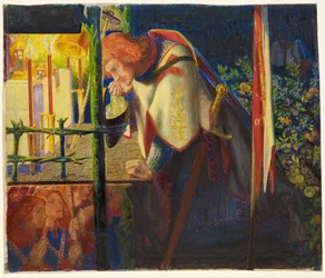 Sir Galahad an der zerstörten Kapelle
