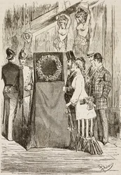 Der Kranz für Karl Albert auf dem Kapitolinischen Hügel, Rom, Italien, Gravur von Dante Paolocci aus L