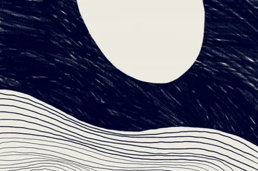 Ruhiger abstrakter Mond