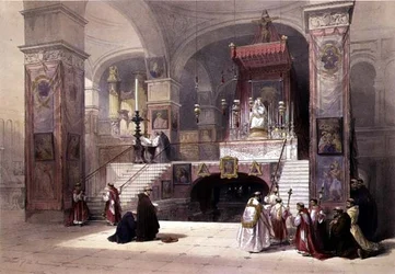 Kapelle der Verkündigung, Nazareth, 28. April 1839, Tafel 32 aus Band I von 