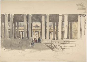 Greenwich Hospital (Vorderseite); Studie eines Gebäudes (Rückseite)