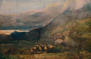 Bergstraße mit Schlaf, ca. 1838
