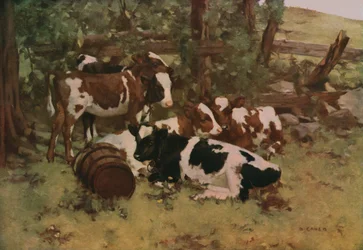 Zufriedenheit, um 1903, um 1930
