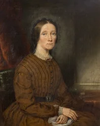 Die Frau des Malers Harriet, ca. 1868
