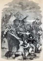 Wahlunruhen in Hawick, 1837, Illustration aus 