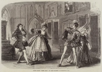 Szene aus Ages Ago, in der Galerie der Illustration