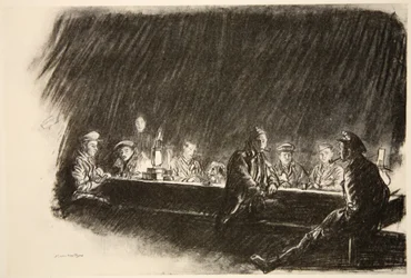 Eine Messe des Royal Flying Corps, Illustration aus 