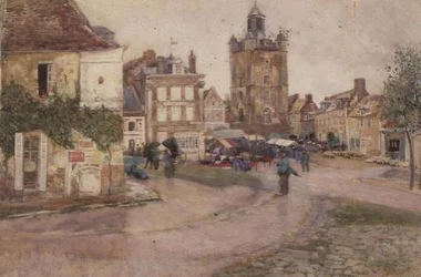 Markttag in Genilly, Frankreich
