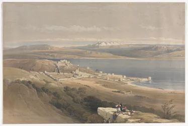 Stadt Tiberias am See Genezareth, Blick Richtung Hebron