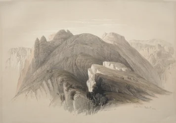 Gebil Hor. Berg Hor, von den Klippen um Petra