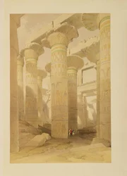 Säulensaal, Karnak, aus Ägypten und Nubien, Bd.1