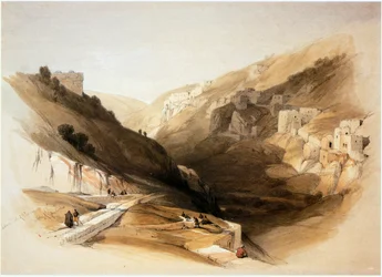 Im Heiligen Land: Jerusalem, Kidrontal, Unterer Teich von Siloah (Gravur)