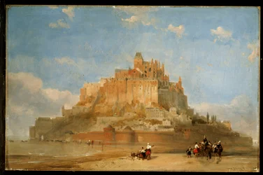 Mont St. Michel vom Sand aus, 1848