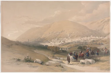 Nablus Antikes Sichem, 1839