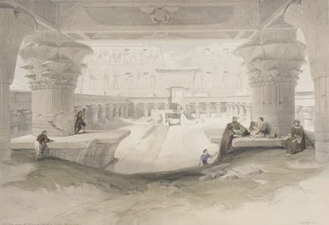 Portikus des Tempels von Edfu
