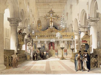 Die Kapelle der Heiligen Katharina im Kloster auf dem Berg Sinai, von David Roberts