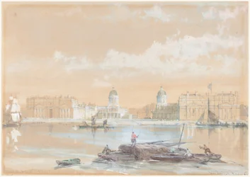 Das Marinekolleg vom Fluss bei Greenwich