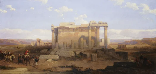 Die Ruinen des kleineren Tempels in Baalbeck